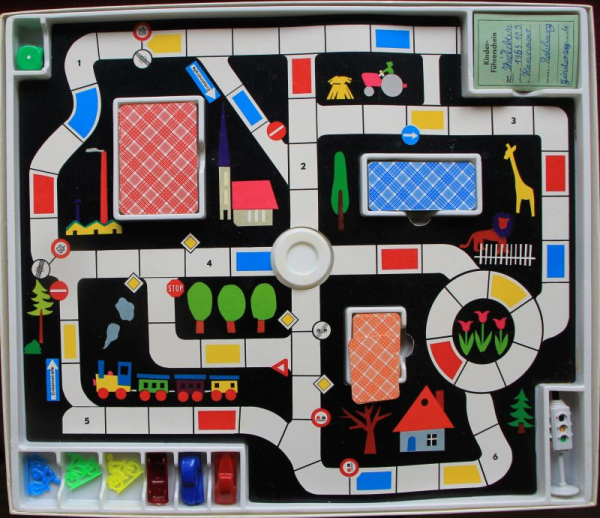 Klee Spiele "Ich mache meinen Fuehrerschein" 1965 Trafficgame in original box (9973)